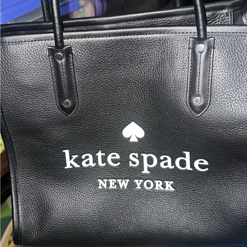 Kate Spade Black Textured Tote